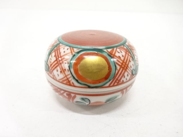  高野昭阿弥造　赤丸　香合